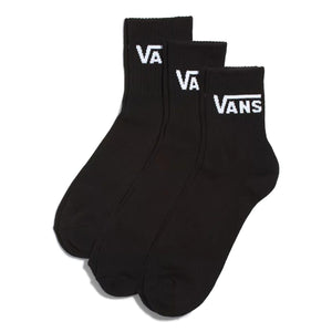 Classic Half Crew Black Socks - Set da Tre Paia di Calzini Neri VN000BHXBLK1  VANS 