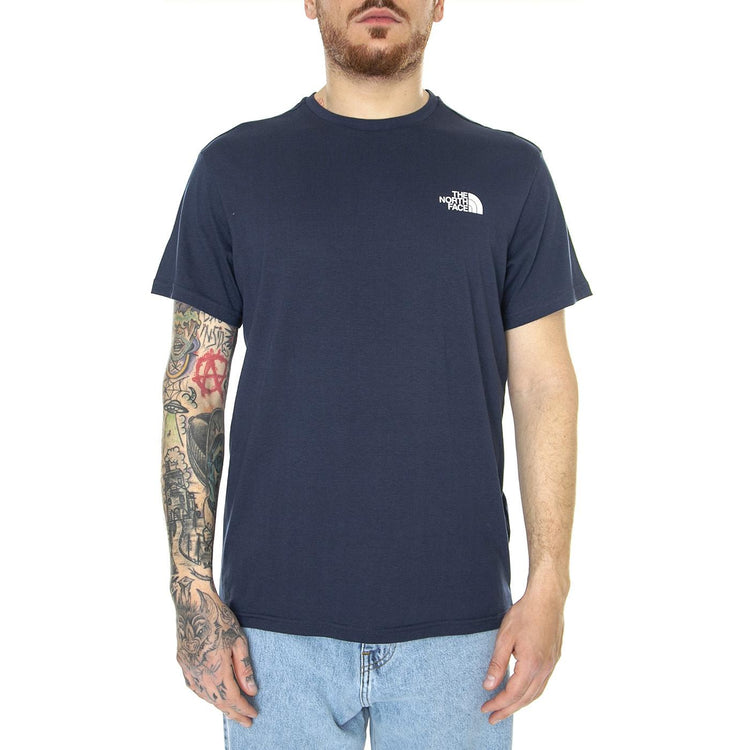 M S/S Simple Dome Tee Eu Summit Navy - Maglietta Girocollo Uomo Blu NF0A2TX58K21  THE NORTH FACE 