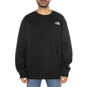 M Essential RElaxed Crew TNF Black - Felpa Girocollo Uomo Nera NF0A89ETJK31  THE NORTH FACE 
