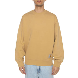 Hudson Sweat Dusty H Brown - Felpa Uomo Marrone I035186.07E5F  CARHARTT WIP 