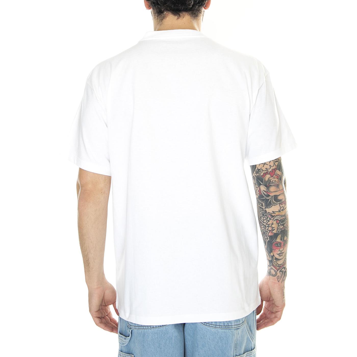 S/S Onyx T-Shirt White / Black - Maglietta Girocollo Uomo Bianca I032875.00AXX  CARHARTT WIP 