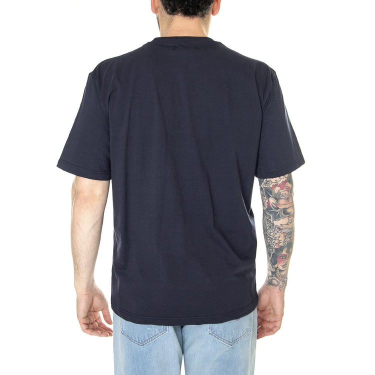 M' Basic Pocket T-Shirt Blue Opal - Maglietta Girocollo Uomo Blu 6010071-19-4120  CAT 