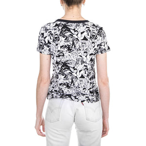 WM MARVEL WOMEN BABY T-SHIRT - Black VA3QXUBLK  VANS 