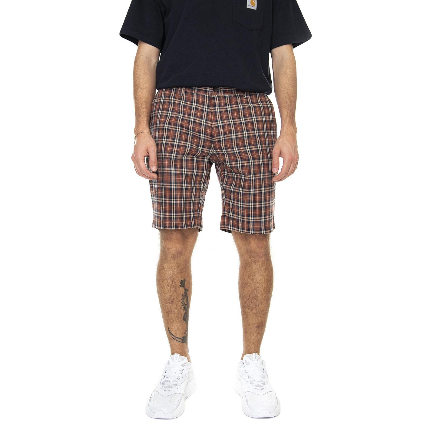 Heritage Check Short Brick Red - Bermuda Uomo Rossa / Multicolore 67214-938  BEN SHERMAN 