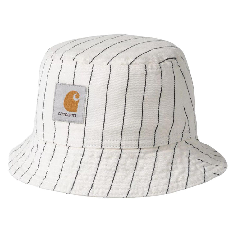 Hendry Bucket Hat Seaton Stripe, Wax / Dark Navy - Cappello da Pescatoe Bianco I034792.2RM02  CARHARTT WIP 