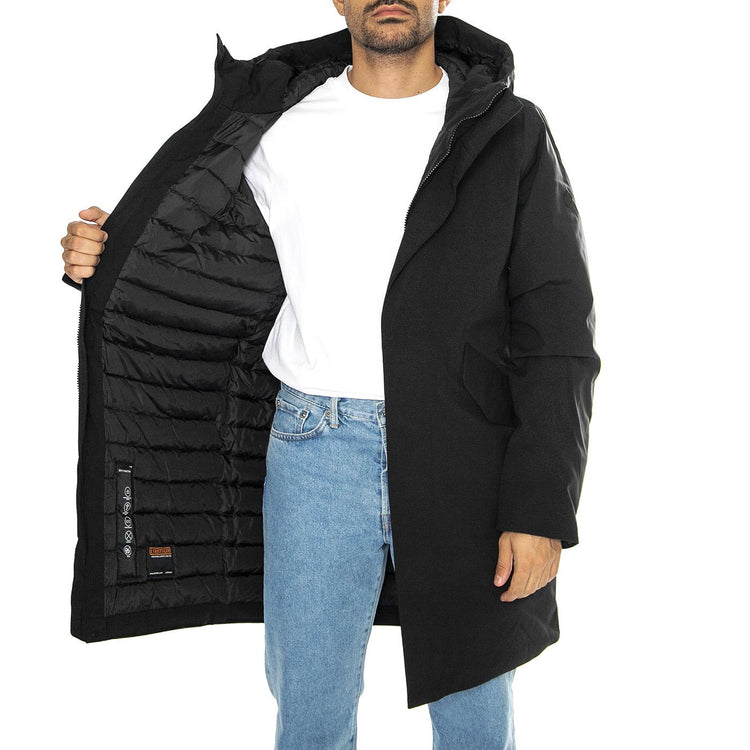 Hjalmar black - Giacca con Cappuccio Uomo Nera 331186-110  ELVINE 