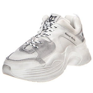 Titan Sneakers - Dirty White - Scarpe Profilo Basso Uomo Bianche NWMTITAN-WHT  NAKED WOLFE 