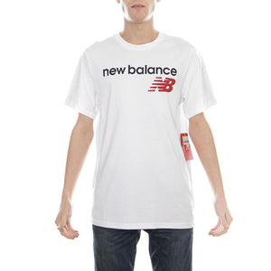 MT73581 NB ATHLETICS MAIN LOGO TEE White - T-Shirt MC NBMT73581WT  NEW BALANCE 