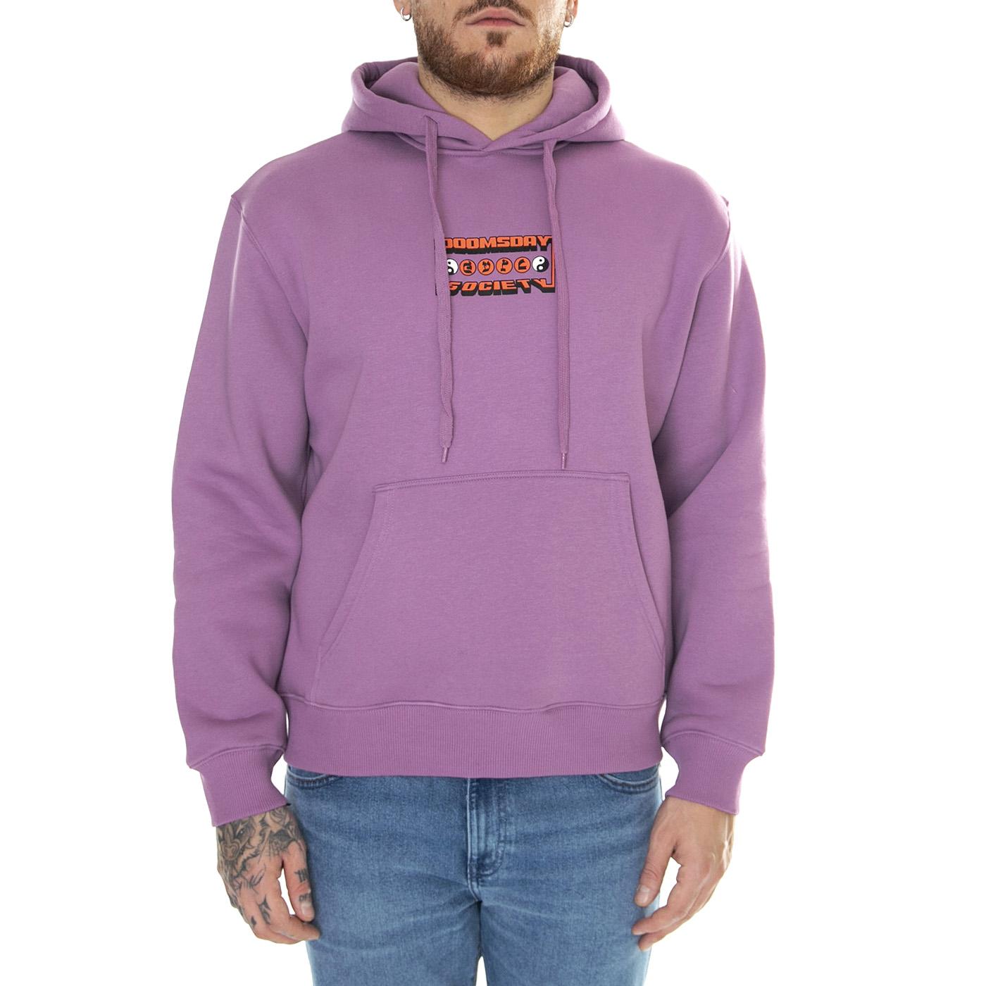 Lodge Of Darkness Hoodie Iris - Felpa con Cappuccio Uomo Viola HDY0119IRIS  DOOMSDAY 