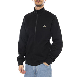 Sweatshirt 031 Turtle Neck Black - Maglia Collo Alto con Zip Uomo Nera SH9622-031  LACOSTE 