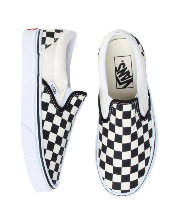 UA CLASSIC SLIP-ON CHBD BLKWH - Scarpe Profilo Basso Slip-On Uomo Checkerboard Nere / Bianche VN000EYEBWW1 . VANS 