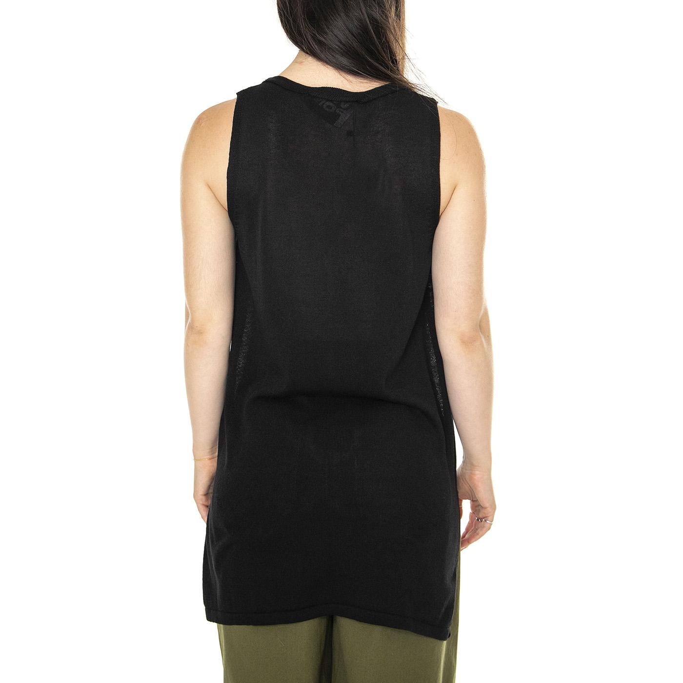 Cárdigan punto tipo chaleco negro Black - Cardigan Donna Nero 41W/10617  WILD PONY 