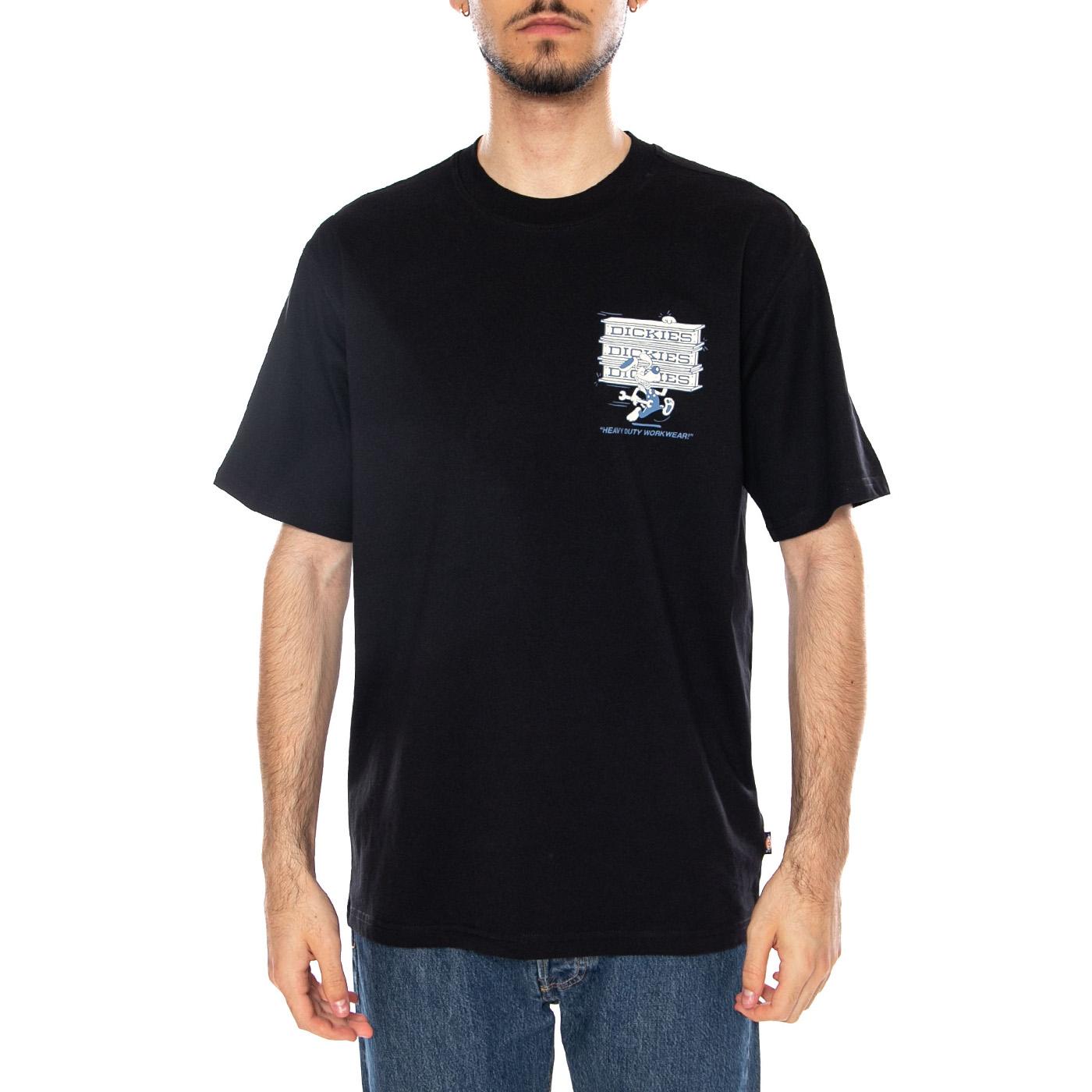 LYNNDYL SS TEE - Maglietta Girocollo Uomo Nera DK0A88JH BLK1 DICKIES 
