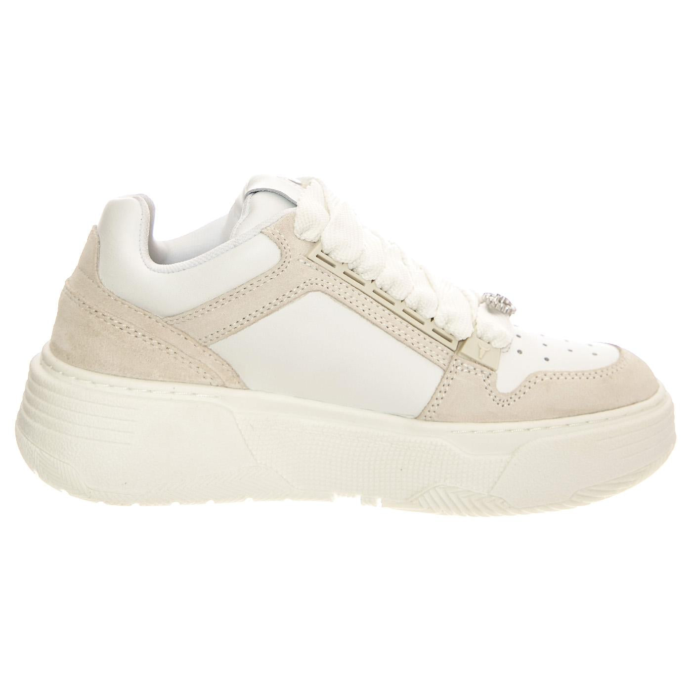 Awaken White Leather Blonde Cow Suede - Scarpe Donna Bianche WSPAWAKEN-WHTBLD  WINDSOR SMITH 