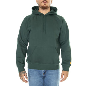 Hooded Chase Sweat Discovery Green / Gold - Felpa con Cappuccio Uomo Verde I026384.1NVXX  CARHARTT WIP 