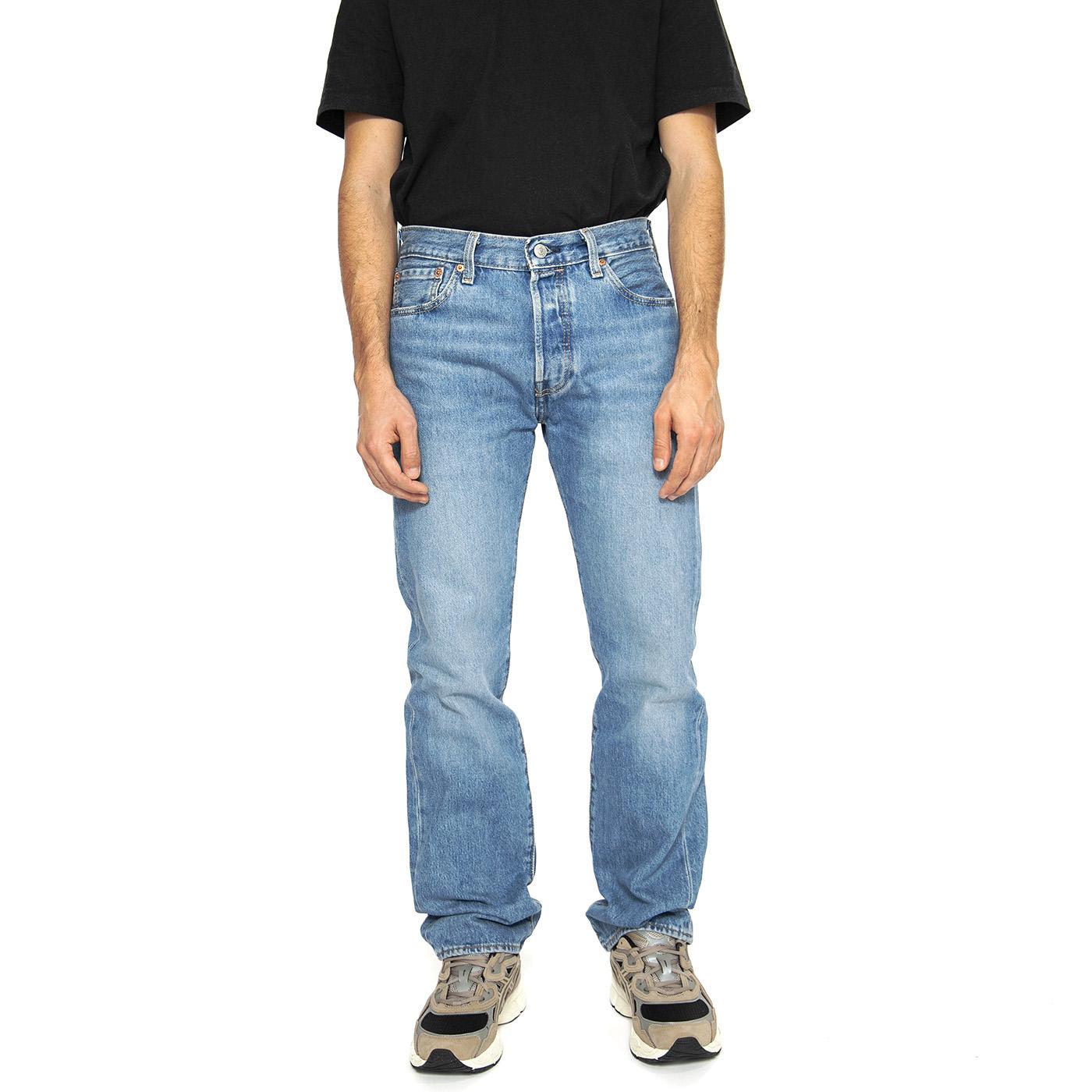501 Levi's Original Chemicals - Pantaloni Denim Jeans Uomo Blu 00501-3504 . LEVIS 