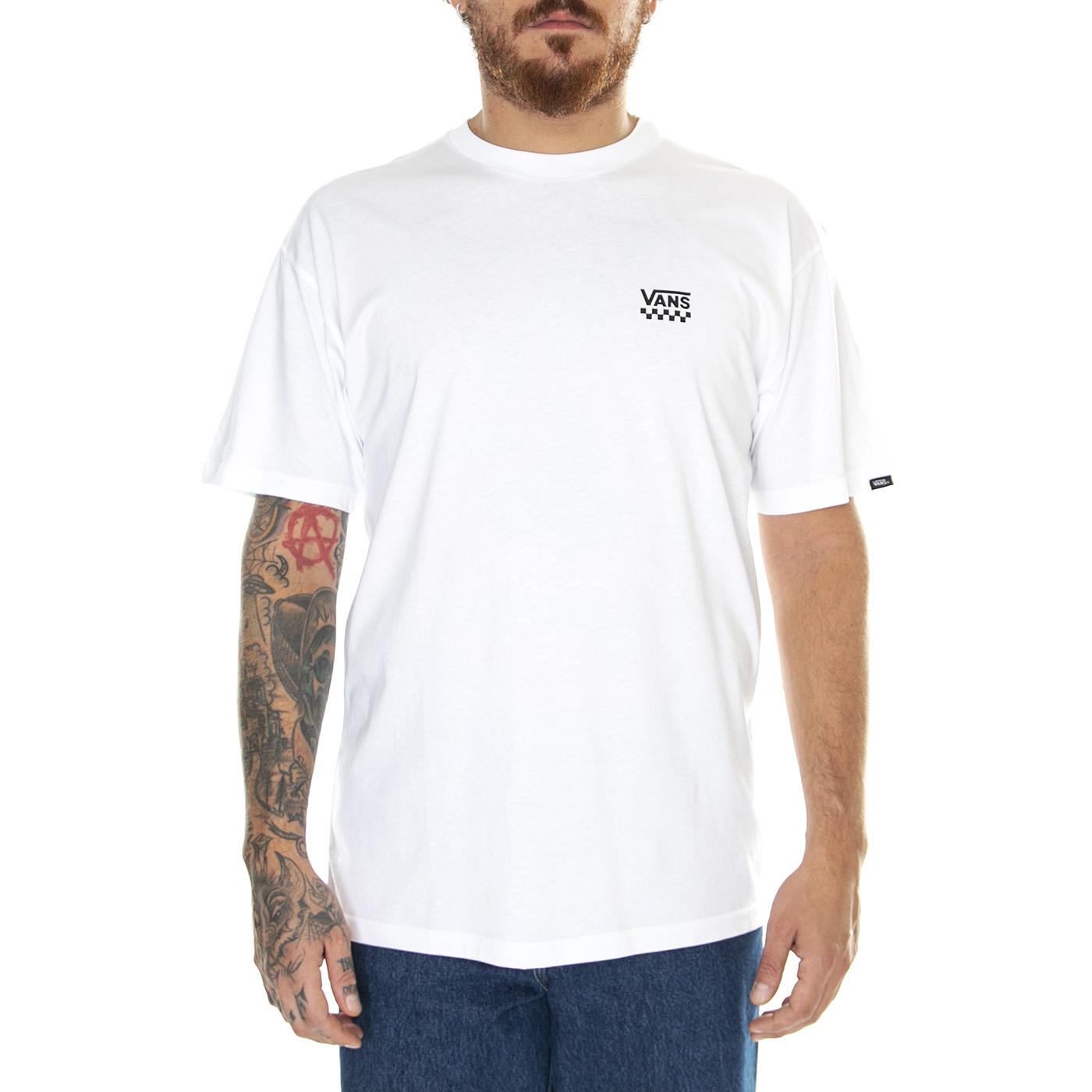 Love Chest Logo S/S White - Maglietta Girocollo Uomo Bianca VN0A7TLGWHT1  VANS 