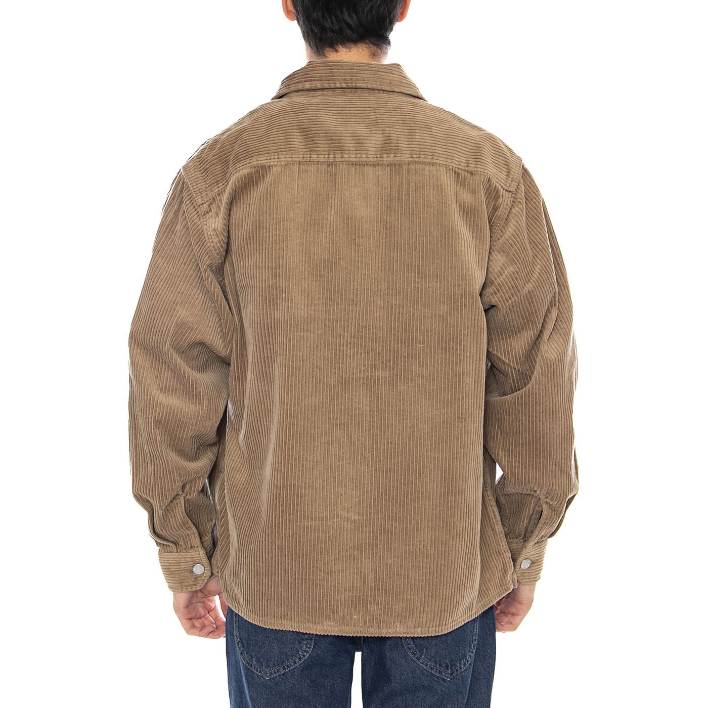 Reynold Shirt Jac Leather - Giacca Uomo Marrone I036049.8Y02  CARHARTT WIP 