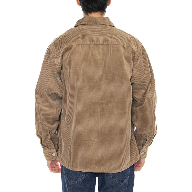 Reynold Shirt Jac Leather - Giacca Uomo Marrone I036049.8Y02  CARHARTT WIP 