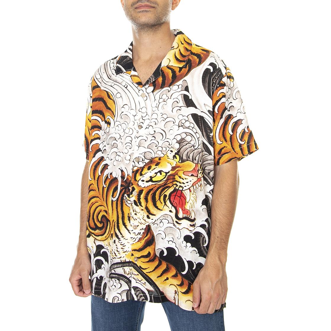 Biotiger - Camicia Maniche Corte Uomo Multicolore SHT0041  DOOMSDAY 