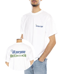 S/S All Tools T-Shirt -- Maglietta Uomo Bianca I035438.02XX . CARHARTT WIP 