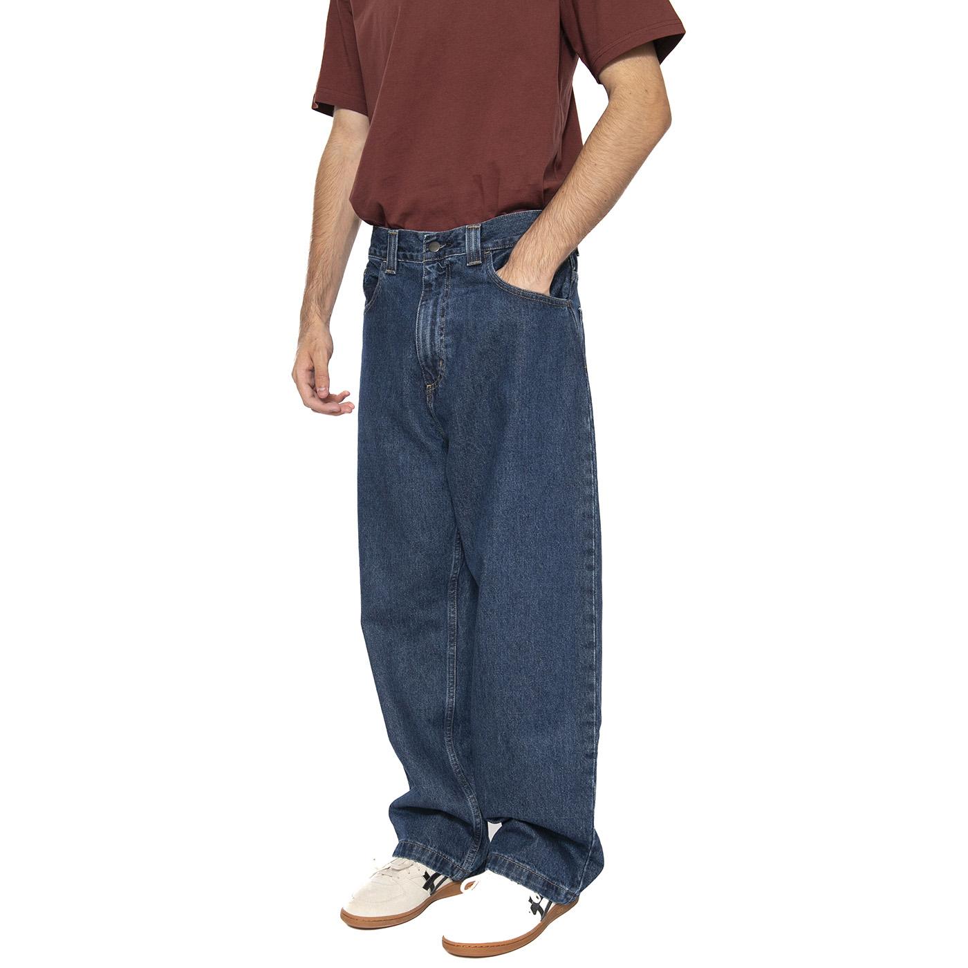 Baggy Jeans Relaxed Carhartt WIP Brandon - Pantaloni Uomo Blu I035893-106  CARHARTT WIP 