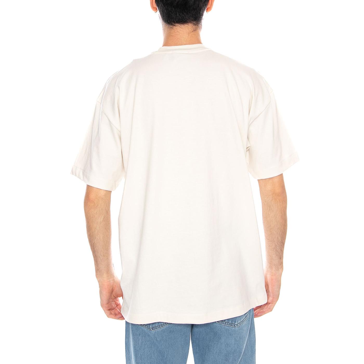 M TNF RB S/S Tee White Dune - Maglietta Girocollo Uomo Beige NF0A8EG5 QLI1 THE NORTH FACE 