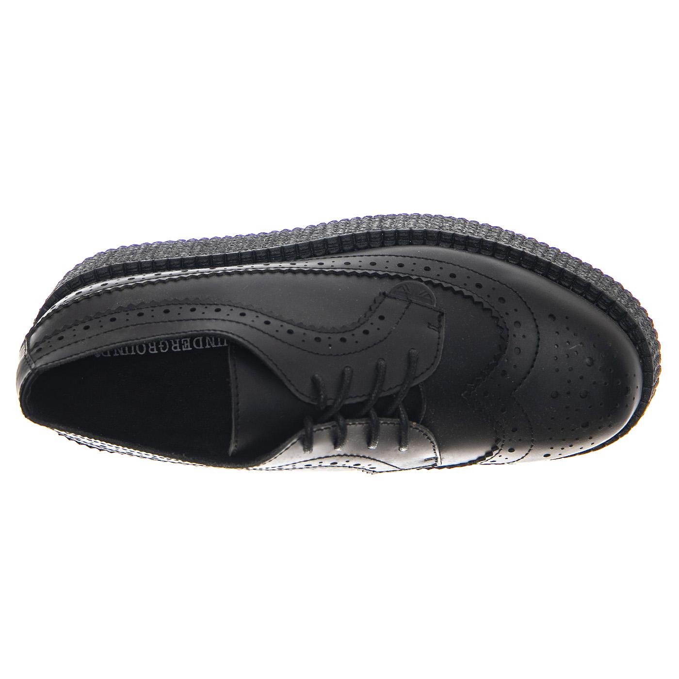 Macbeth Black Leather - Scarpe Stringate Profilo Basso Donna Nere 24464_4  UNDERGROUND 