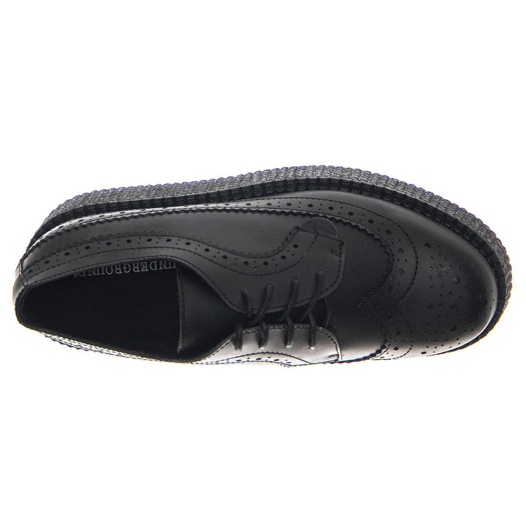 Macbeth Black Leather - Scarpe Stringate Profilo Basso Donna Nere 24464_4  UNDERGROUND 