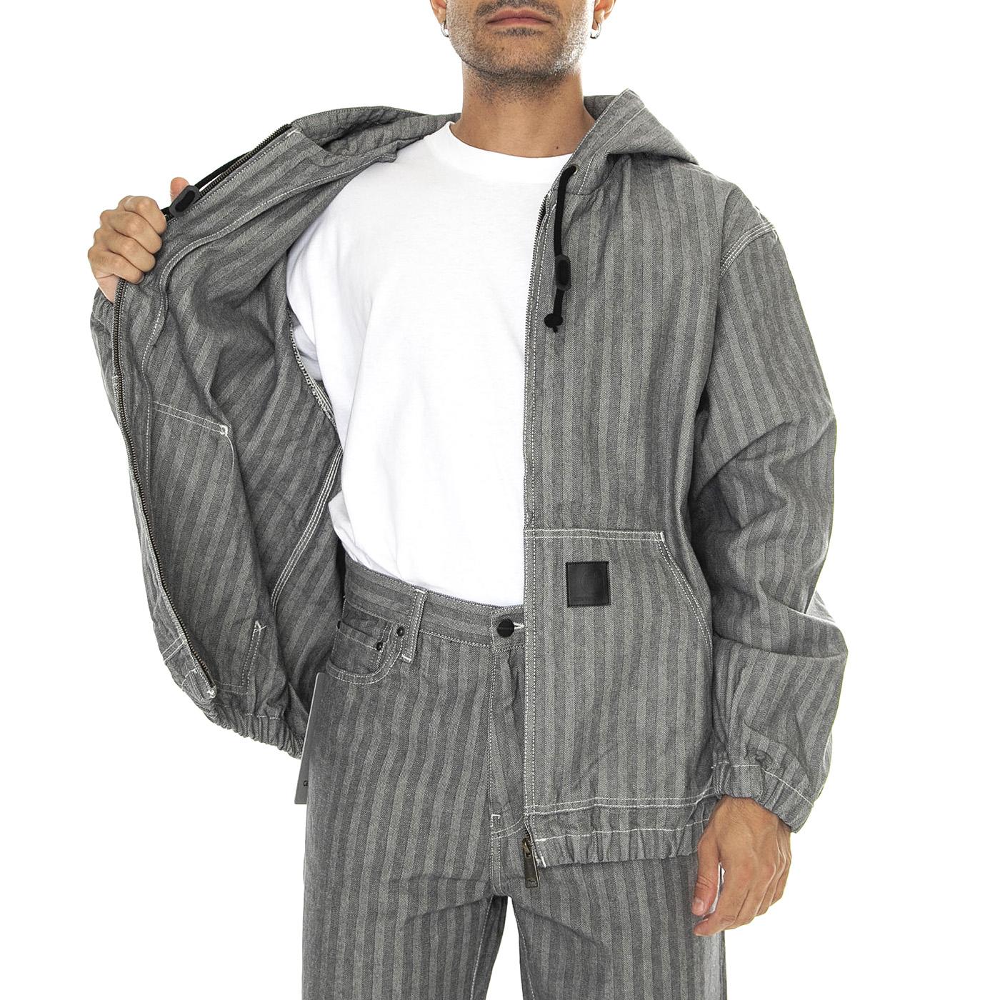 Menard Jacket Grey rinsed - Giacca Uomo Grigia I033574.9102  CARHARTT WIP 