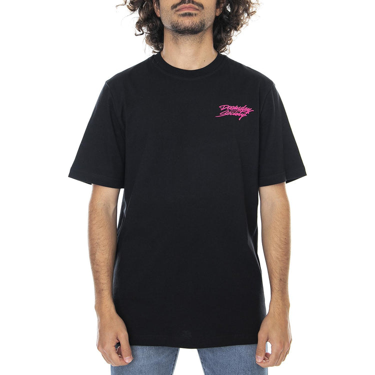 Mens Boring Night T-Shirt - Black - Maglietta Girocollo Uomo Nera 0246BLK . DOOMSDAY 