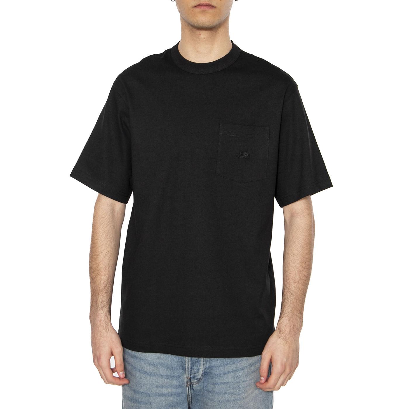 Men's SS Dome Relaxed Pocket Tee - Maglietta Girocollo Uomo Nera NF0A8C3PJK31  THE NORTH FACE 