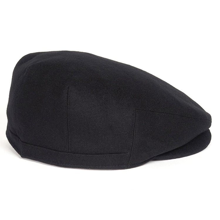 Redshore Flat Cap Black - Cappello a Coppola Nero MHA0439-BK71-FW23  BARBOUR 