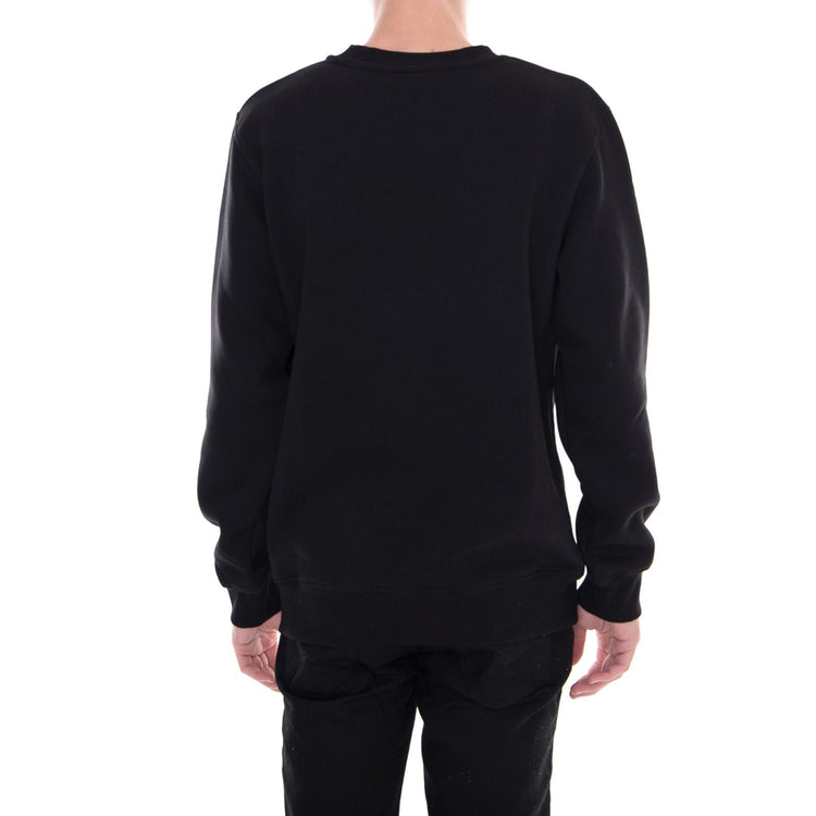 Logo Crewneck Crew Sweat - Soft Brushed Black - Felpa Girocollo Uomo Nera 119564_4  DOOMSDAY 