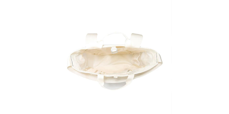 Base Camp Tote White Dune / TNF Black - Borsa a Tracolla Bianca NF0A3KX2ROU1  THE NORTH FACE 