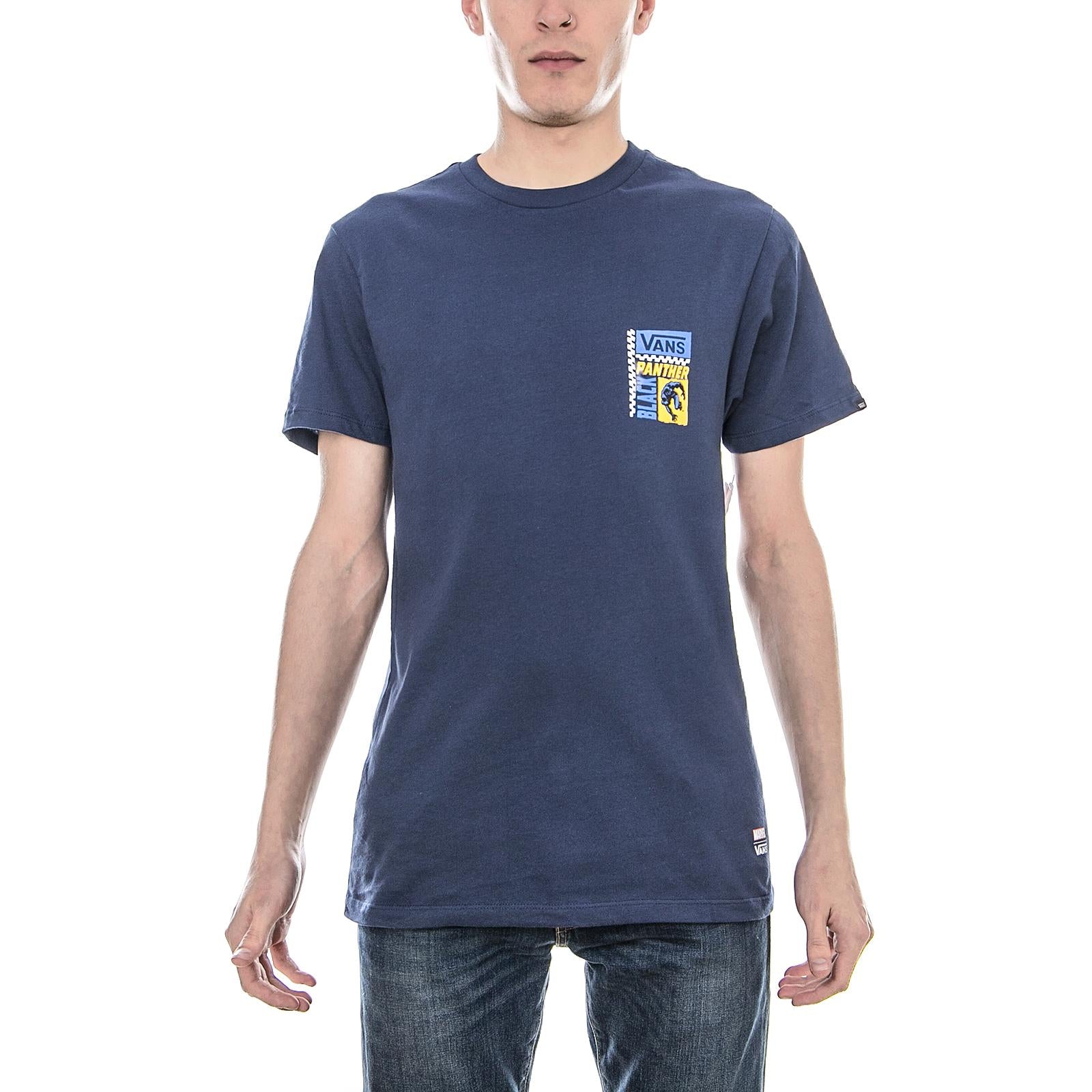 MN VANS X MARVEL BLACK PANTHER T-SHIRT - dress blues VA3HUPLKZ  VANS 