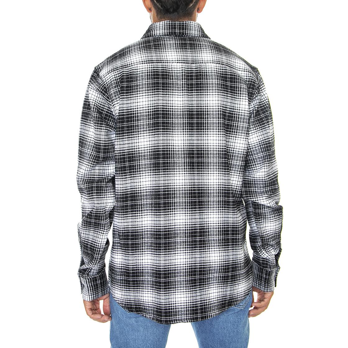 Evansville Ls Black - Camicia Uomo Nera / Multicolore DK0A4XGTBLK1  DICKIES 