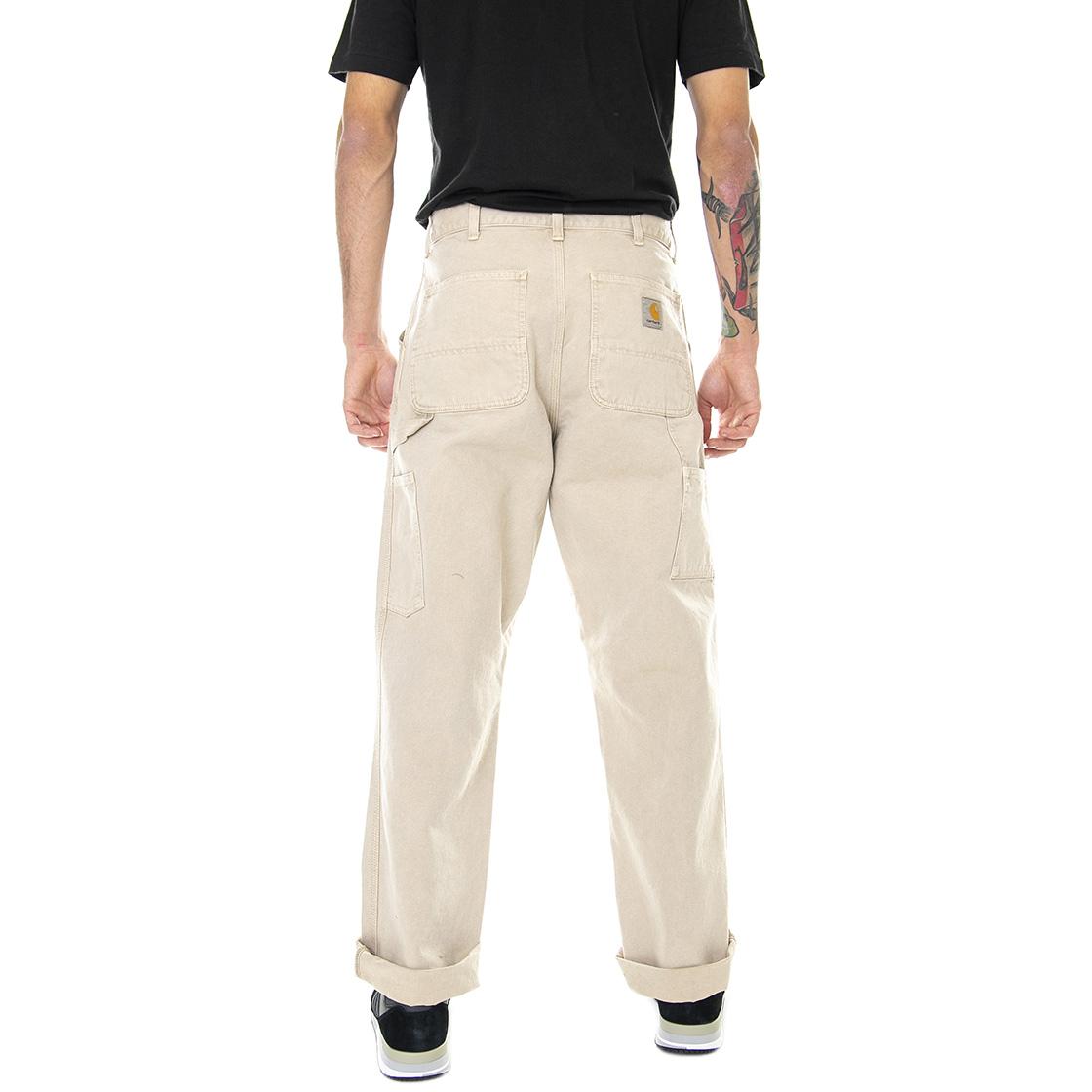Single Knee Pant Dusty H Brown faded - Pantaloni Uomo Beige I026463-07EFH  CARHARTT WIP 