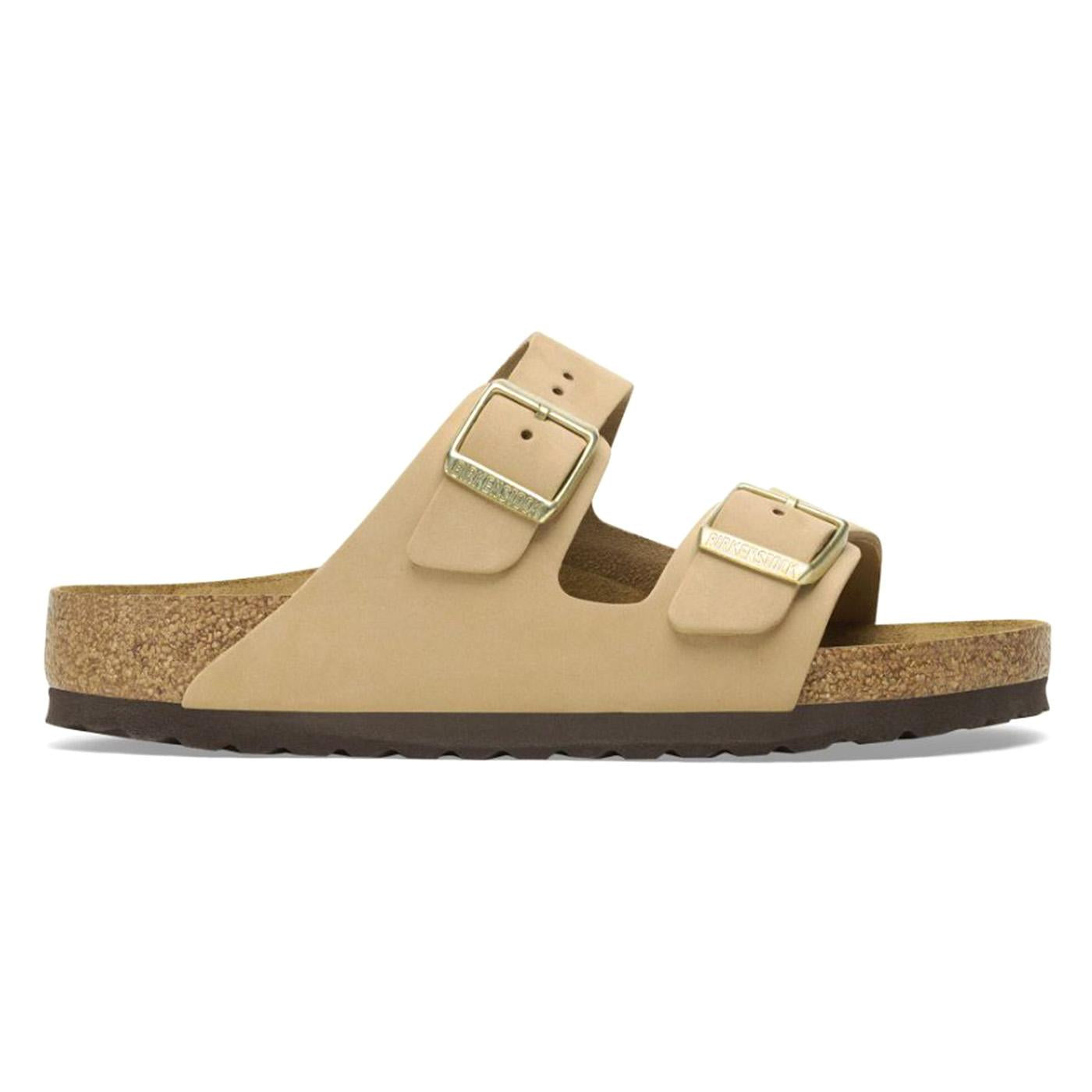 Arizona SFB sandcastle, Nubuck Leather - Sandali Donna Beige 1019016  BIRKENSTOCK 
