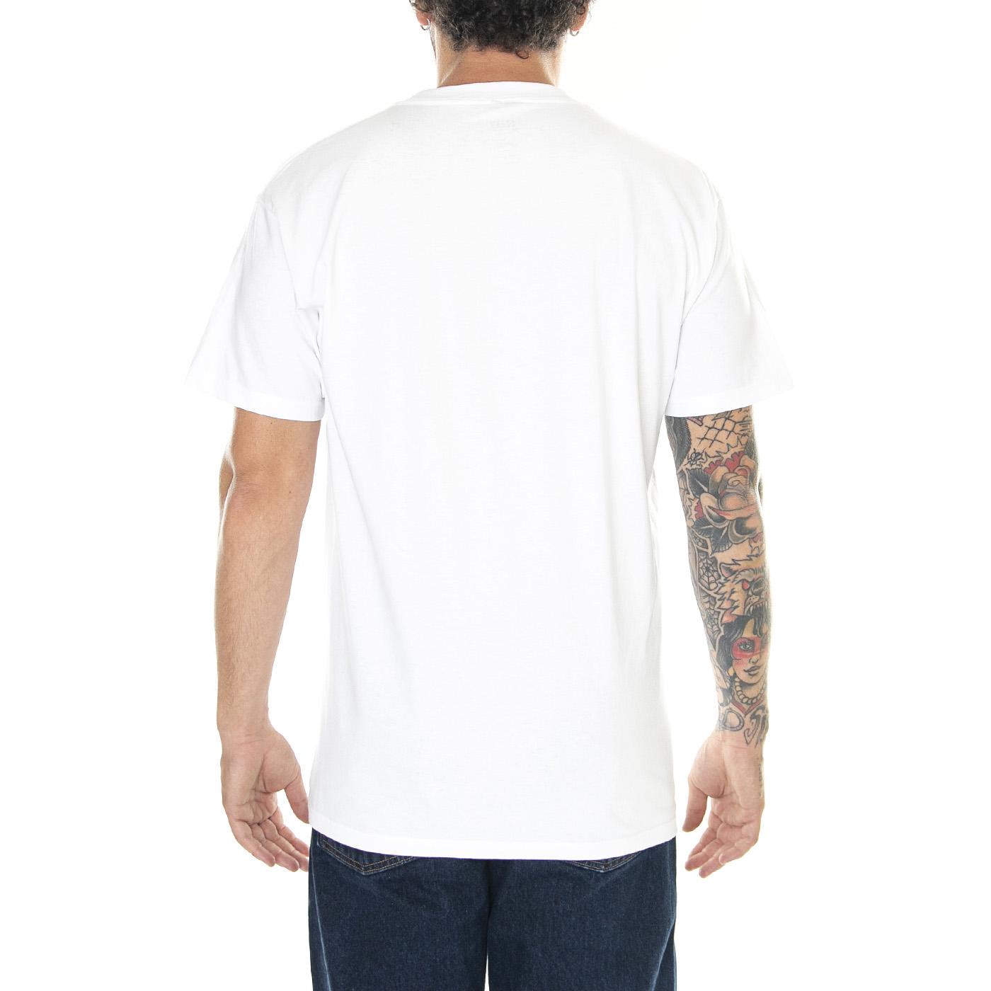M' Obey Riot Cop Classic Tee White - Maglietta Girocollo Uomo Bianca 165263590-WHT  OBEY 