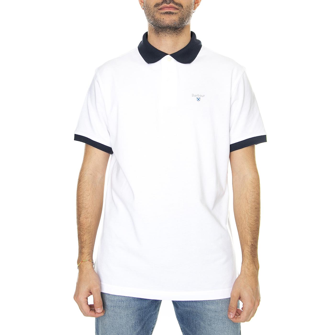 Lynton Polo White - Polo Uomo Bianca MML0887-WH11-SS23  BARBOUR 