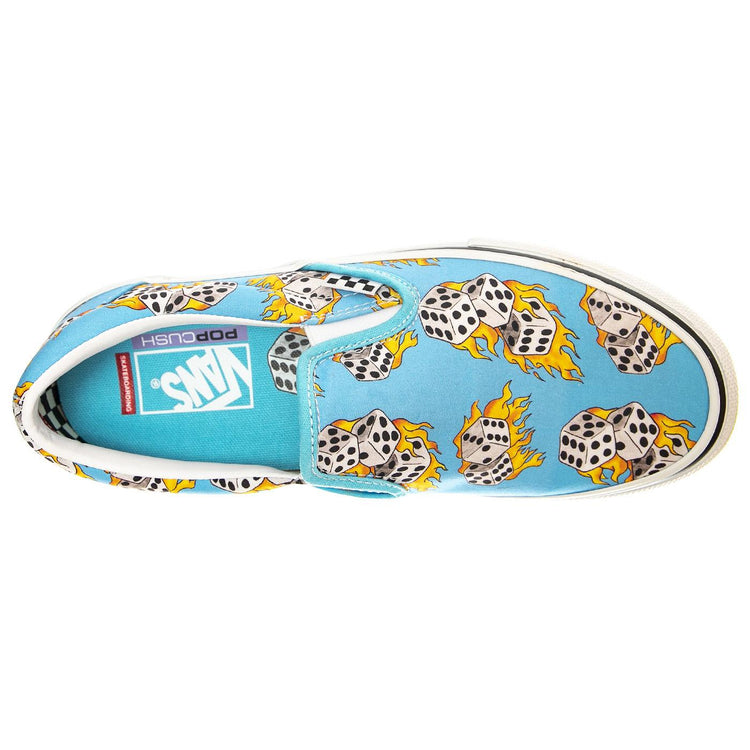 MN Skate Slip-On Synth Blue - Scarpe Slip-On Uomo Blu / Multicolore VN0A5FCABM61  VANS 