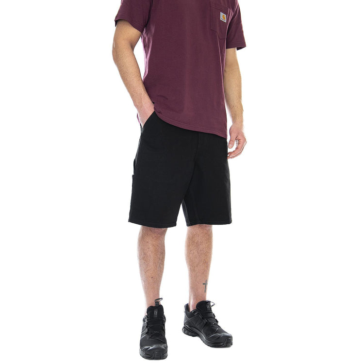 SINGLE KNEE SHORT BLACK - Bermuda Uomo Neri I027942 8902 CARHARTT WIP 