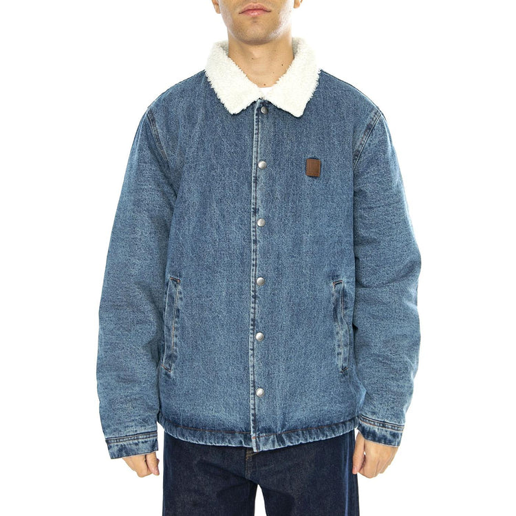 Beta Lined Coaches Jacket Worn Indigo - Giacca Denim Jeans Uomo Blu 03371-WNIDG . BRIXTON 
