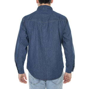 Relaxed Fit Western Reverse Dark Indigo Flat Finish - Camicia Uomo Denim Jeans Blu A1919-0020  LEVIS 