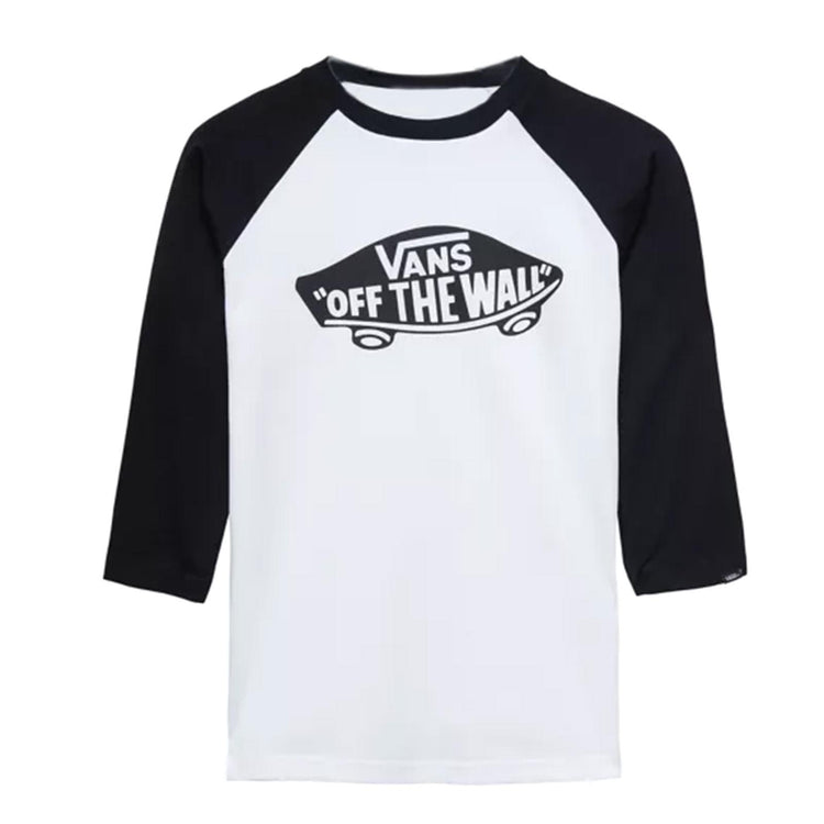 Boys Otw Raglan Tee - White / Black - Maglietta Girocollo Bambino Bianca / Nera VXOBYB2  VANS 