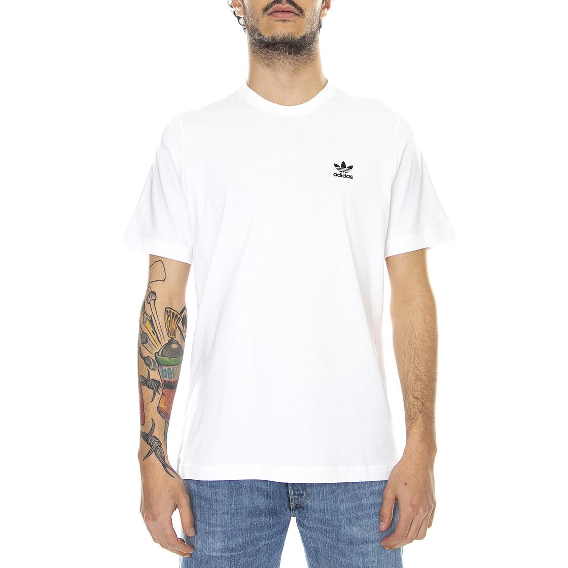 Essentials - Maglietta Girocollo Uomo Bianca GN3415  ADIDAS 
