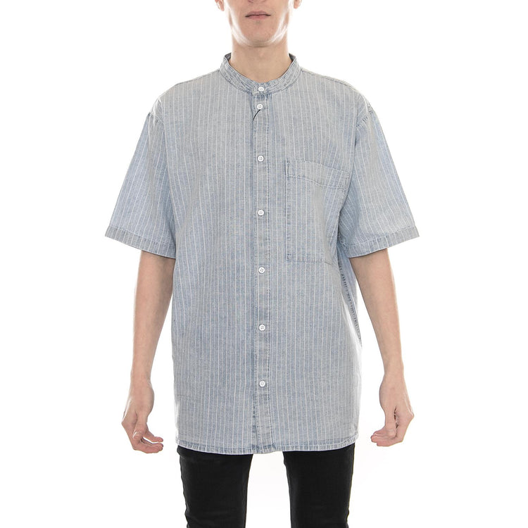 Sergei Short Sleeve Light Blue Stripe 1811109-285  DR. DENIM 