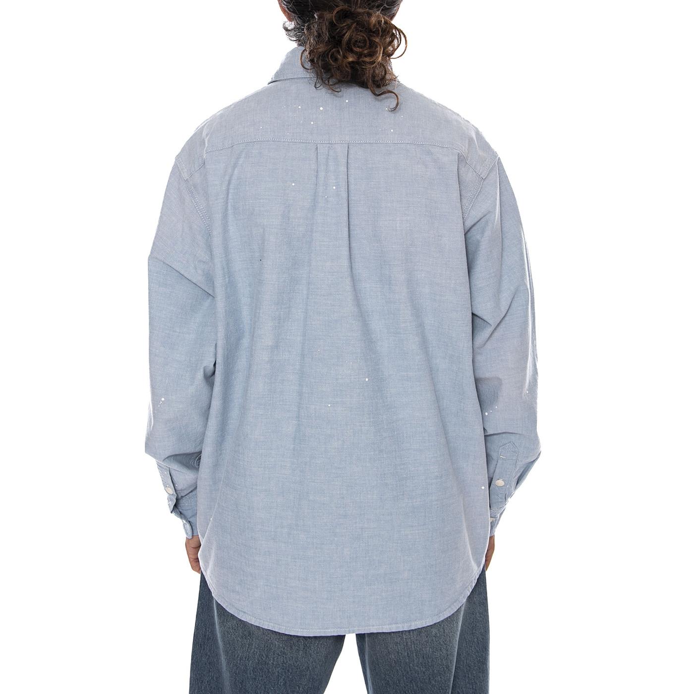 L/S PAINTER SHIRT BLUE - Camicia Uomo Azzurra I036919 010L CARHARTT WIP 