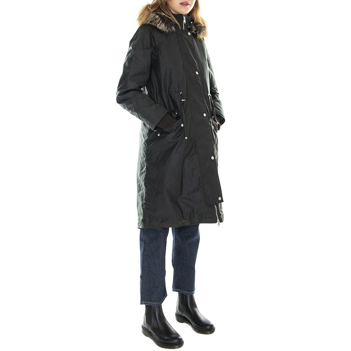 Lorelie Wax Sage Mono Tartan - Giacca Invernale Donna Verde 222MLWX1258-SG51  BARBOUR 